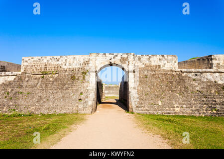 Jaffna Fort in Jaffna. Fort was built by the Portuguese in Jaffna, northern Sri Lanka. Stock Photo