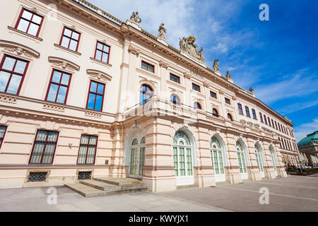 The Albertina is a museum in the Innere Stadt of Vienna, Austria. Albertina houses one of the largest print rooms in the world. Stock Photo