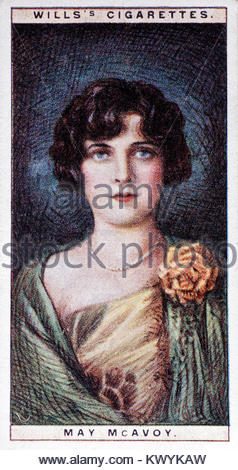 May McAvoy was an American actress  from the silent movie era  1899 – 1984 Stock Photo