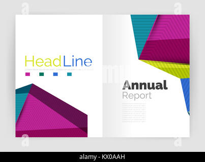 triangle business brochure template Stock Photo