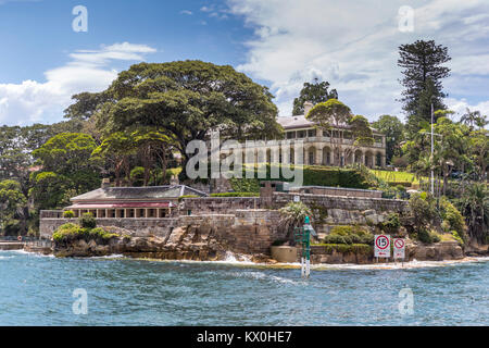 Admiralty House ,Sydney, Australia, Sunday, December 24,  2017. Stock Photo