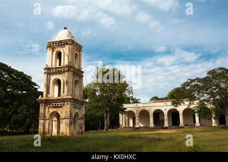 Watchtower of the slaves of the sugar fables San Isidro de los Destiladeros in Manaca Iznaca (Cuba) Stock Photo