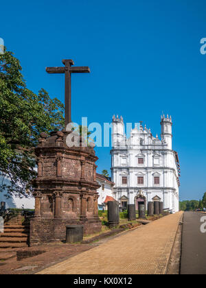 Goa, India - December 20, 2018 : Se Catedral de Santa Catarina, known as Se Cathedral, located in Old Goa - capital of former Portuguese colony. Stock Photo