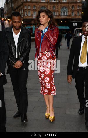 Zendaya arrives at Global House Featuring: Zendaya Where: London