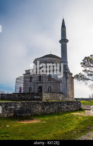 The Fethiye Mosque is an Ottoman mosque in Ioannina, Greece.It was built in the city's inner castle (Its Kale) after the conquest by the Ottomans. Stock Photo