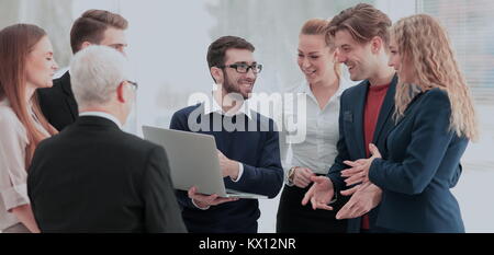 Business team working together to achieve better results Stock Photo