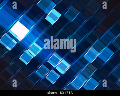 Trendy cubes background - abstract digitally generated image Stock Photo