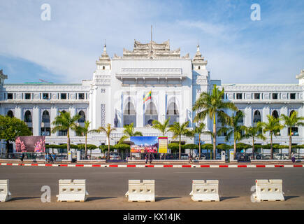 Yangon City Hall in Yangon, Myanmar Stock Photo