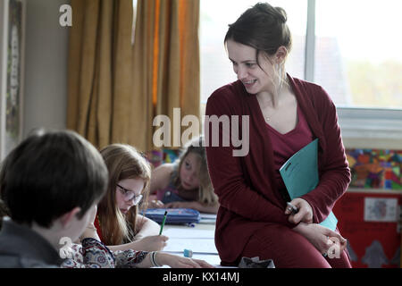 RELEASE DATE: January 4 2017 TITLE: Elementary STUDIO: Studiocanal DIRECTOR: Helene Angel PLOT: A vivacious and emotionally gripping story of a teacher caught between passion for her students and love for her child. STARRING: SARA FORESTIER as Florence Mautret. (Credit Image: © Studiocanal/Entertainment Pictures) Stock Photo