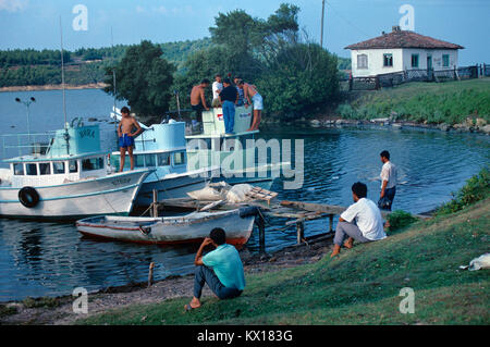 Fishermen & Fishing Boats at Sinop on the Black Sea Coast TurkeySinop Stock Photo