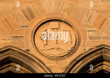 Glasgow University coat of arms Stock Photo