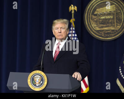 Thurmont, Maryland, USA. 6th Jan, 2018. United States President Donald ...