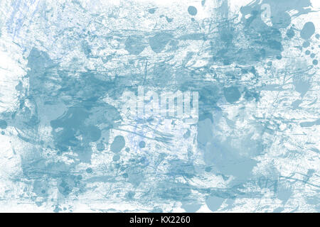 An abstract pattern with chaotic spots and stains in blue tones. Background image. Stock Photo