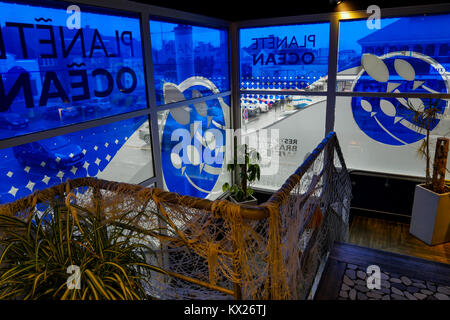 'Planet Ocean' Restaurant, Etaples-sur-Mer, Pas-de-Calais, France Stock Photo