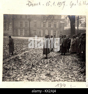 Dieue. 16-01-1917. Général de Maud'huy. Lieutenant de Vaisseau Hébert - Fonds Berthelé - 49Fi1877-139 Stock Photo