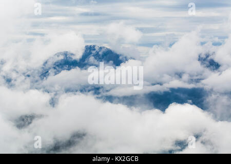 Olympic Mountains in the clouds viewed from Mount Townsend in the Buckhorn Wilderness, Olympic National Forest, Washington State, USA Stock Photo