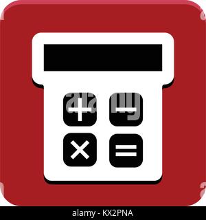 Calculator app button Stock Vector