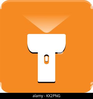 Lantern app button Stock Vector