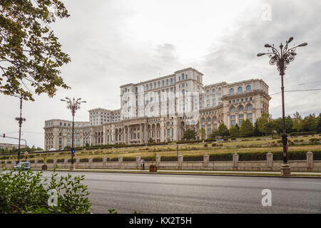 Palace of the Parliament (House of the Republic), largest administrative building in the world, Bucharest, capital city of Romania, central Europe Stock Photo