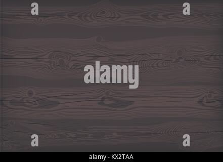 Dark textured wooden signboard with knots and cracks vector illustration Stock Vector