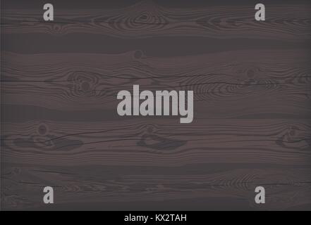 Dark textured wooden signboard with knots and cracks vector illustration Stock Vector