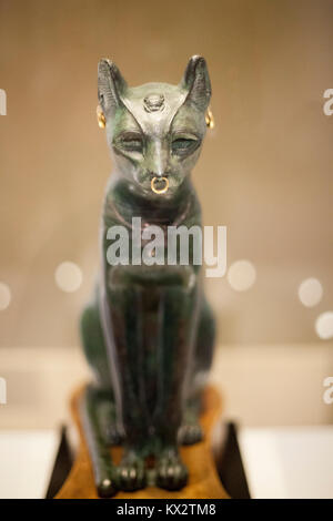 Egyptian cat 'Bastet' Bastet was the goddess of fire, cats, of the home or pregnant women Stock Photo