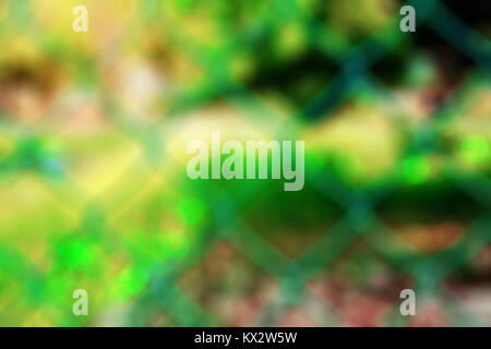 Mesh in the garden with the background blurred. Stock Photo