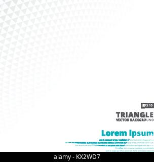 Abstract geometric White and gray triangle pattern perspective background. Vector Illustration Stock Vector