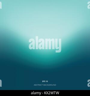 Soft and smooth abstract elegant, gradient mesh background. Vector illustration, turquoise color tone. Stock Vector