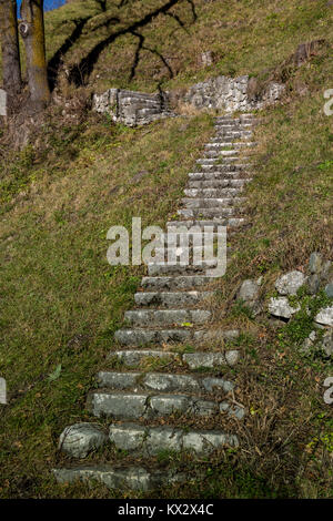 an abstract picture of a vintage stair Stock Photo