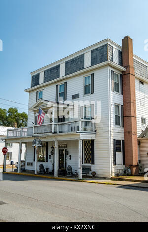 Strasburg Hotel, 213 South Holliday Street, Strasburg, Virginia Stock Photo