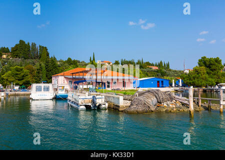 Seabass farm Fonda, Sečovlje Saline Nature Park, Slovenia, Europe Stock Photo