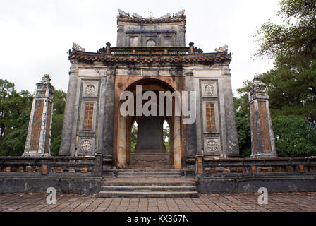 Temple on the ground of Tu Duc tomb complex in Hue, Vietnam Stock Photo