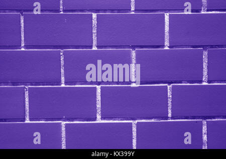 Bricks Wall in Vibrant Purple Color, for Background, Pattern, Texture Stock Photo