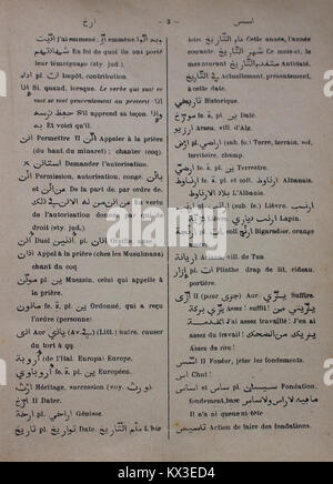 Dictionnaire Arabe-Français par Alfred Nicolas (1938) 08 Stock Photo