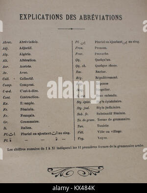 Dictionnaire Arabe-Français par Alfred Nicolas (1938) 05 Stock Photo