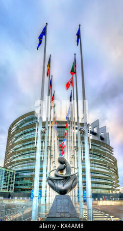 Seat of the European Parliament in Strasbourg, France Stock Photo