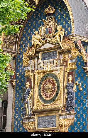 France, Paris (75), Consiergerie clock Stock Photo