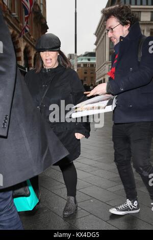 Dawn French seen arriving at Global studios for Capital Radio  Featuring: Dawn French Where: London, United Kingdom When: 07 Dec 2017 Credit: Michael Wright/WENN.com Stock Photo