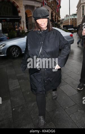 Dawn French seen arriving at Global studios for Capital Radio  Featuring: Dawn French Where: London, United Kingdom When: 07 Dec 2017 Credit: Michael Wright/WENN.com Stock Photo