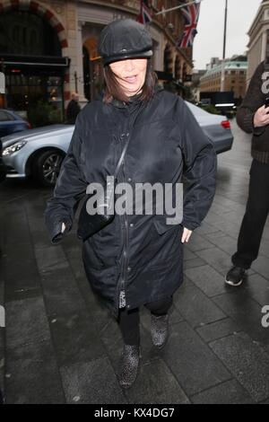 Dawn French seen arriving at Global studios for Capital Radio  Featuring: Dawn French Where: London, United Kingdom When: 07 Dec 2017 Credit: Michael Wright/WENN.com Stock Photo