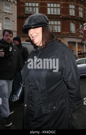 Dawn French seen arriving at Global studios for Capital Radio  Featuring: Dawn French Where: London, United Kingdom When: 07 Dec 2017 Credit: Michael Wright/WENN.com Stock Photo