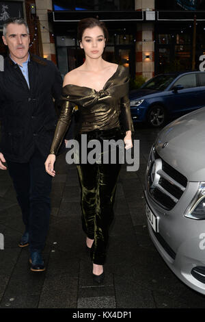 Hailee Steinfeld arrives at Global House  Featuring: Hailee Steinfeld Where: London, United Kingdom When: 07 Dec 2017 Credit: Tony Oudot/WENN Stock Photo