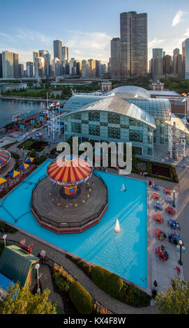 Navy Pier Chicago Stock Photo