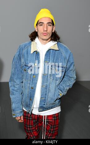 Hector Bellerin attends the Christopher Raeburn show during London