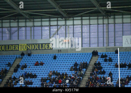 Coventry, UK. Jan, 2018. during the Aviva Premiership round13 game between Wasps and Saracens rfc at the Ricoh Arena. Credit: Phil Hutchinson/Alamy Live News Stock Photo