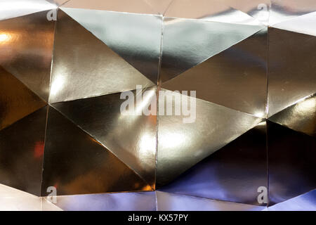 Abstract metall silver light geometric background horizontal image Stock Photo