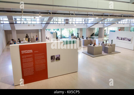 Lisbon Portugal,Sao Sebastiao,Museu Calouste Gulbenkian,museum,Modern Art Centre,Center,contemporary,modern,art,exhibit exhibition collection sculptur Stock Photo