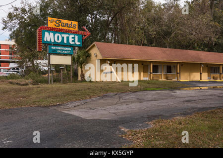 The Sands Motel located on SR441 in Gainesville, Florida USA Stock Photo