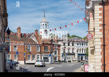 Market Place from Dunstable Street, Ampthill, Bedfordshire, England, United Kingdom Stock Photo